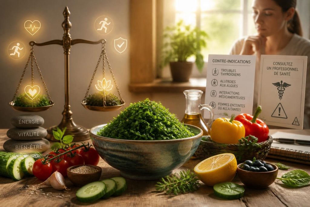 découvrez les bienfaits du wakamé et ses contre-indications pour adopter une alimentation saine et équilibrée. trouvez le juste équilibre pour profiter pleinement de cet aliment naturel.