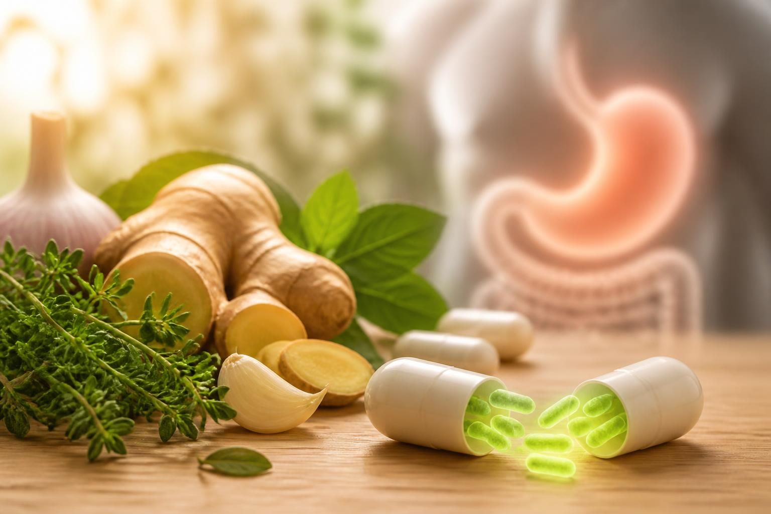 découvrez comment un antifongique naturel combiné à un probiotique peut améliorer votre digestion en équilibrant votre flore intestinale et en combattant les infections.
