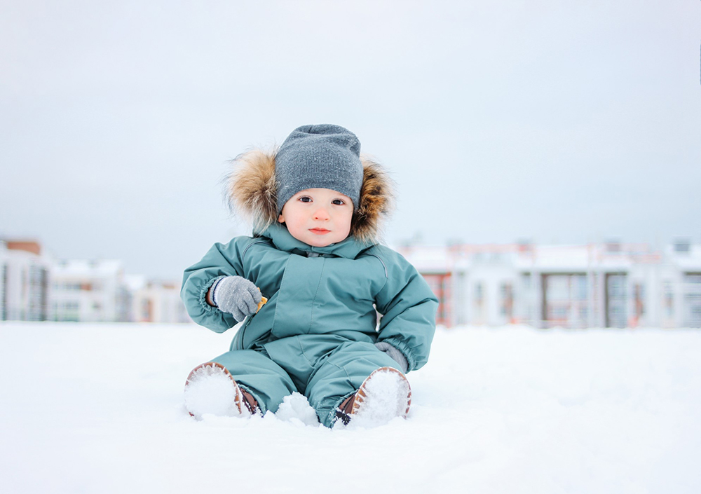 bébé en hiver