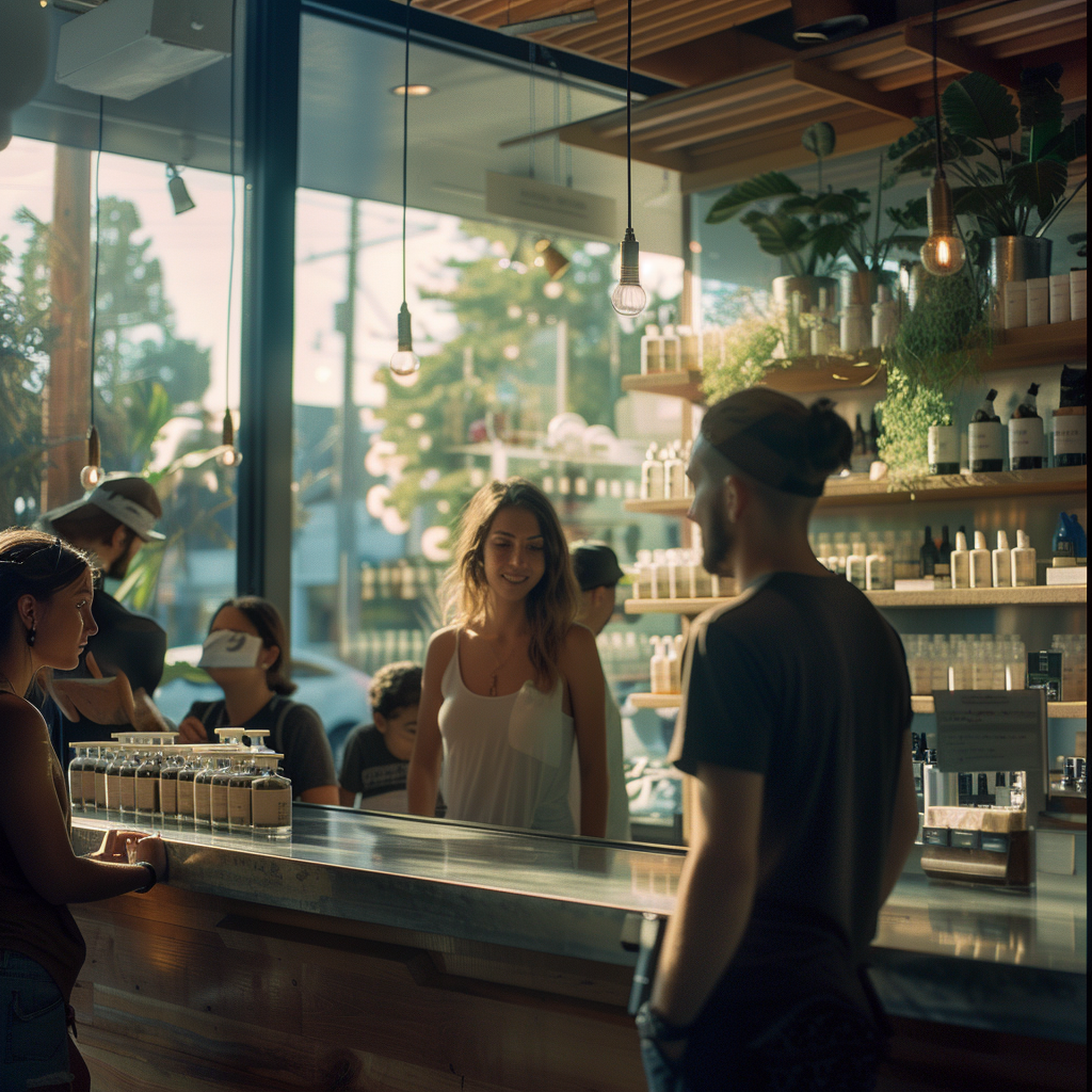 Clients dans une boutique CBD.fr
