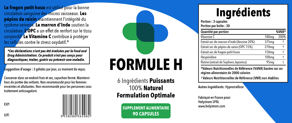 posologie et composition de la Formule H