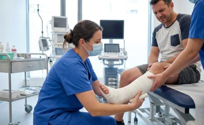 fracture jambe immobilisation