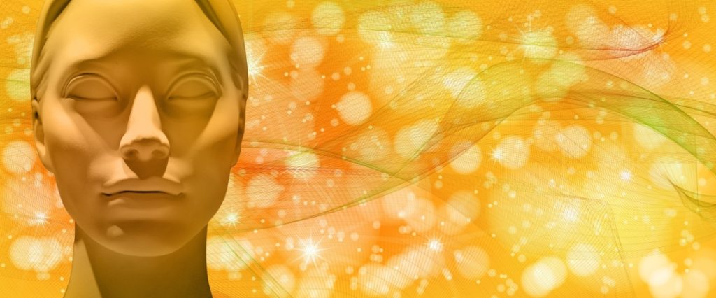 femme en réflexion en introspection pour se libérer l'esprit et se vider la tête méditation lithothérapie pierres naturelles